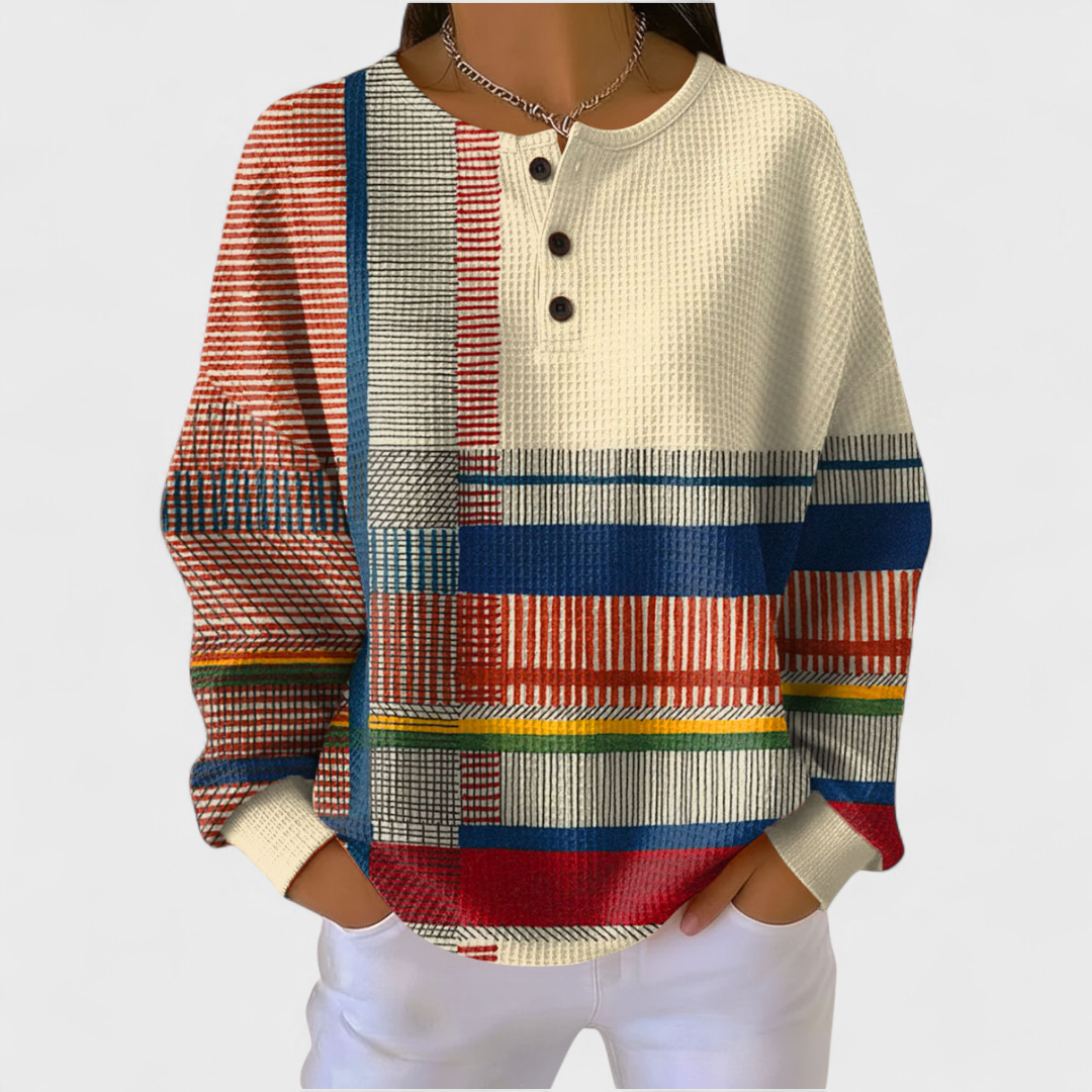 Mille | Pullover mit buntem Streifenmuster