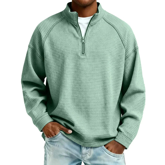Jude | Strukturiertes Waffelstrick-Sweatshirt