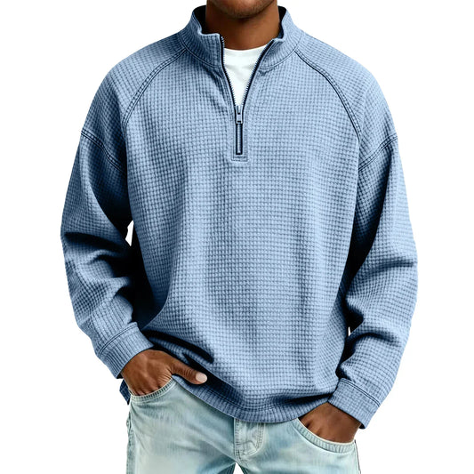 Jude | Strukturiertes Waffelstrick-Sweatshirt