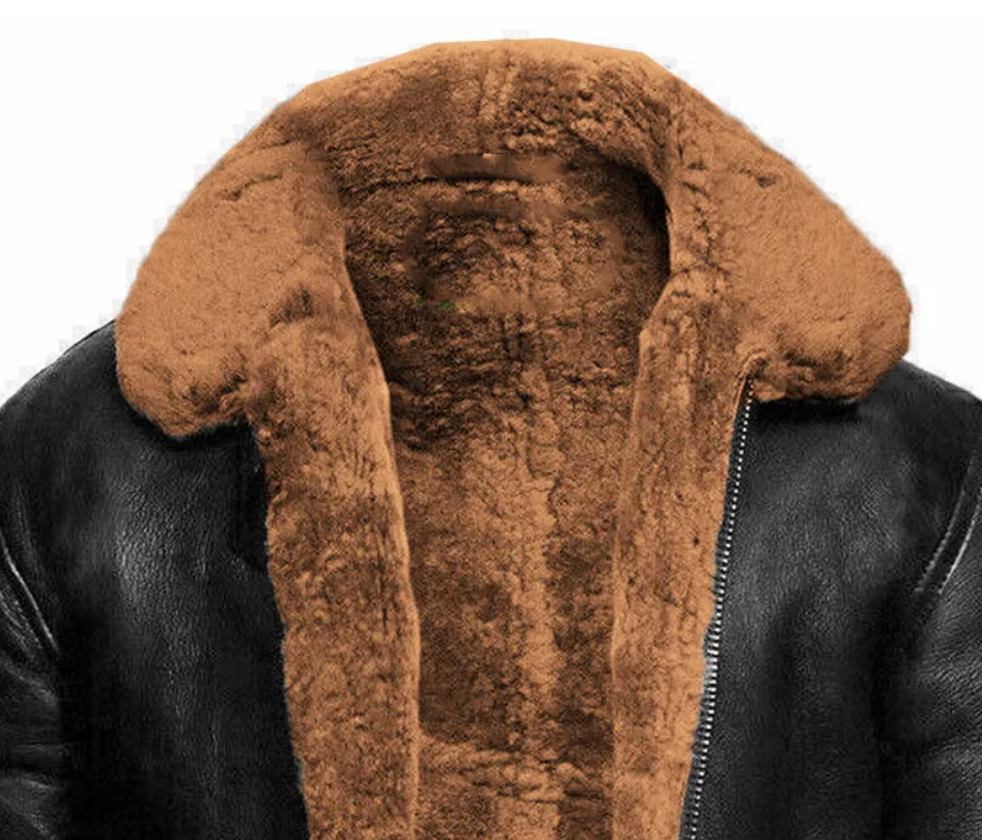 Carson | Warme Jacke mit Kontrastkragen